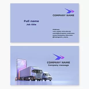 Delivery Service Business Card Template