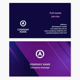 Navigation Arrow Icon | Navigator | Landmark | Directional Vector | Business Card Template | Letter O.