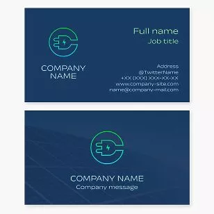 Solar Energy Business Card Template