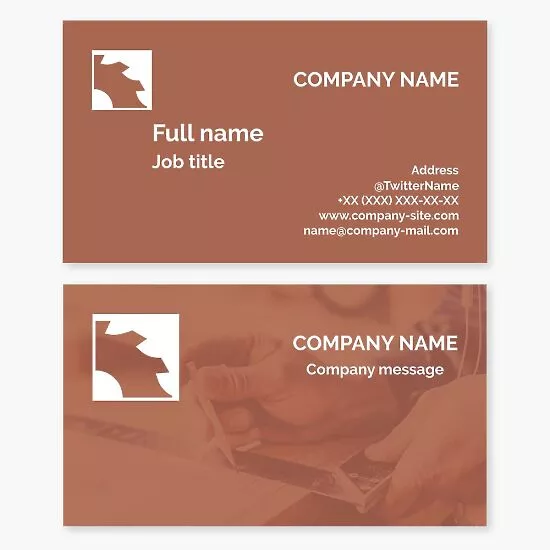 Carpenter Business Card Template