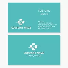 Dental Care Business Card Template