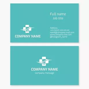 Dental Care Business Card Template