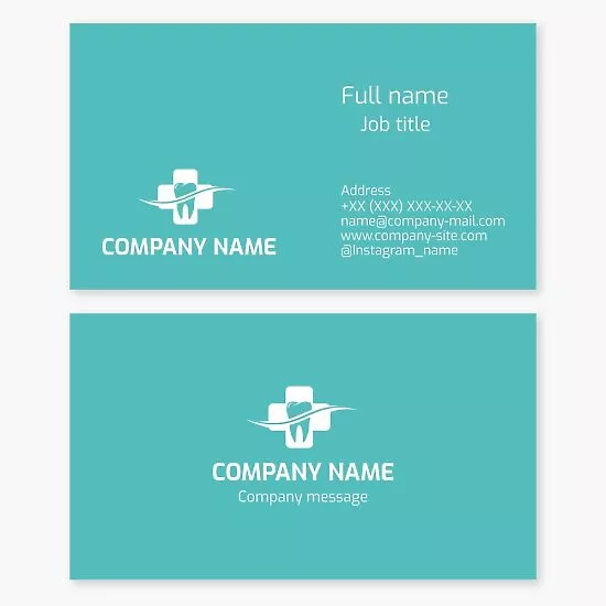 Dental Care Business Card Template