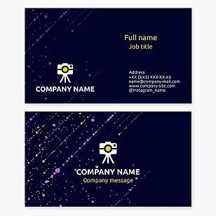 Camera Photography Business Card Template