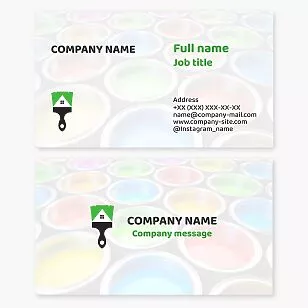 Painting Service Business Card Template