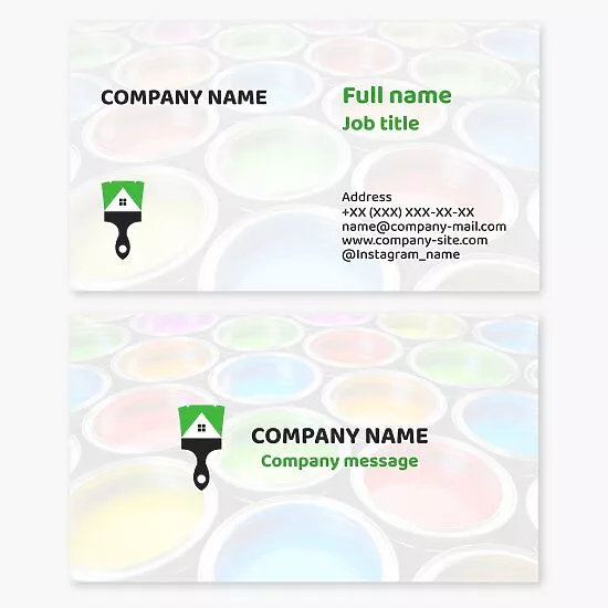 Painting Service Business Card Template