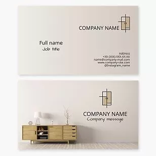 Home Furniture Decor Business Card Template