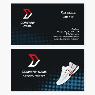 Business card template Sport, sport accessories