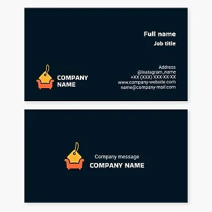 Furniture Store Business Card Template