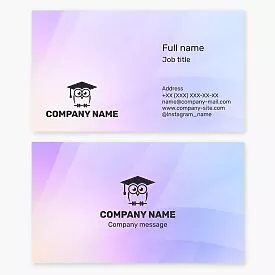 Education Business Card Template