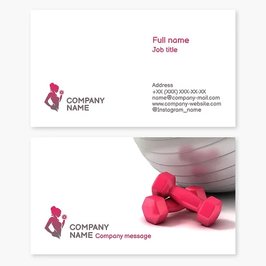 Fitness Business Card Template
