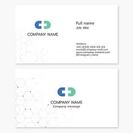 Business card template. Medical facility. Pharmacy.