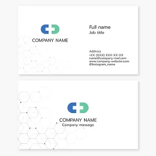 Business card template. Medical facility. Pharmacy.