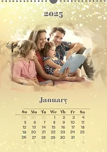 Gold Wall Calendar 