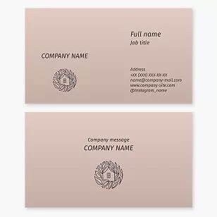 House Leaf Logo Business Card Template