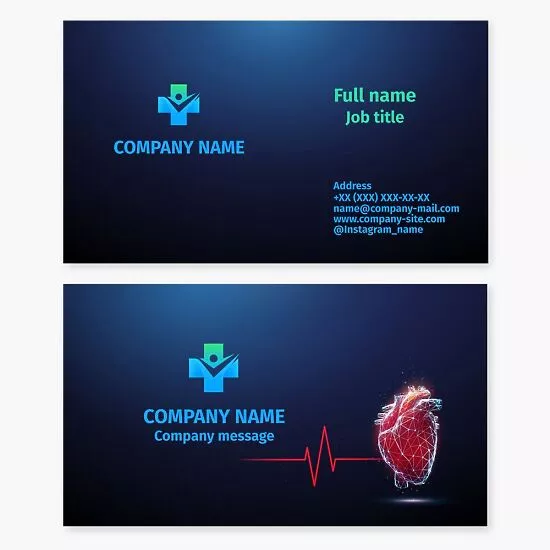 Healthcare Professional Business Card Template