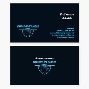 Panther Logo Business Card Template