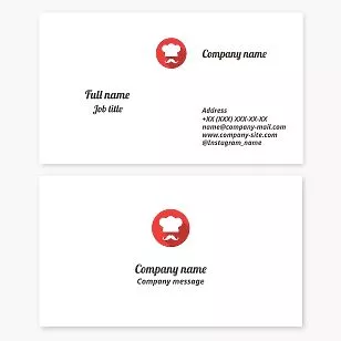 Chef Logo Business Card Template