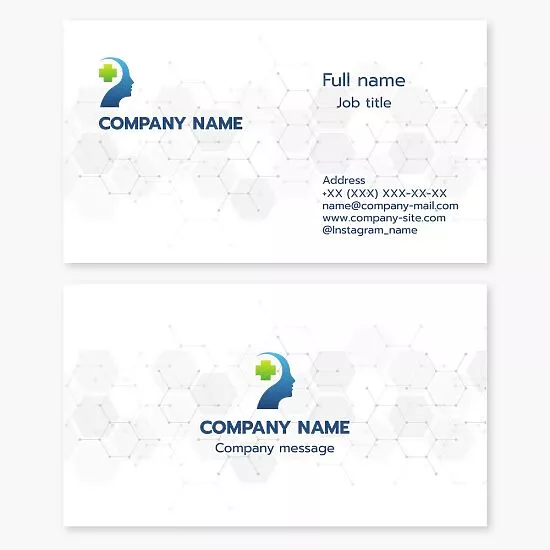 White Business Card