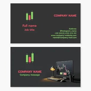 Stock Broker Business Card Template