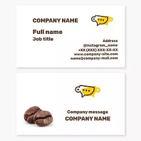 Coffee Cafe Business Card Template