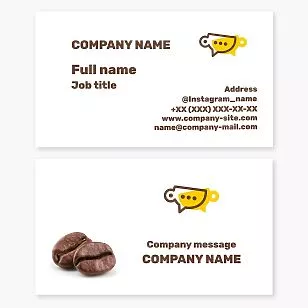 Coffee Cafe Business Card Template