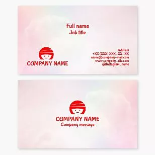 Bowl Chopsticks | Restaurant Business Card Template