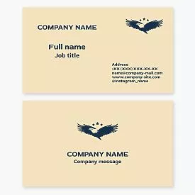 Eagle Logo Business Card Template