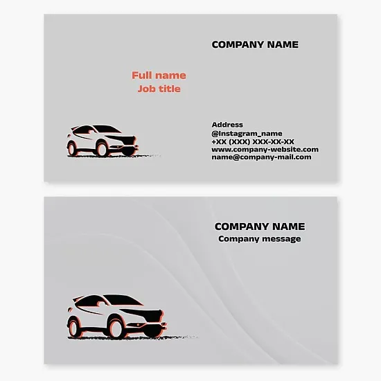 Car Logo Automotive Business Card Template