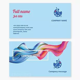 Painter Artist Business Card