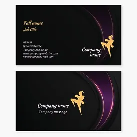 Kickboxing business card template. Thai boxing.