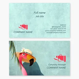 Travel Agent Agency Business Card Template