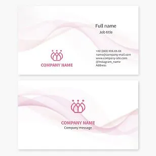 Business card template. Abstract. People, crown, flower. Event studio. Club. Partners. Beauty salon.