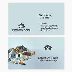 Construction | Handyman | General Contractor | Business Card Template