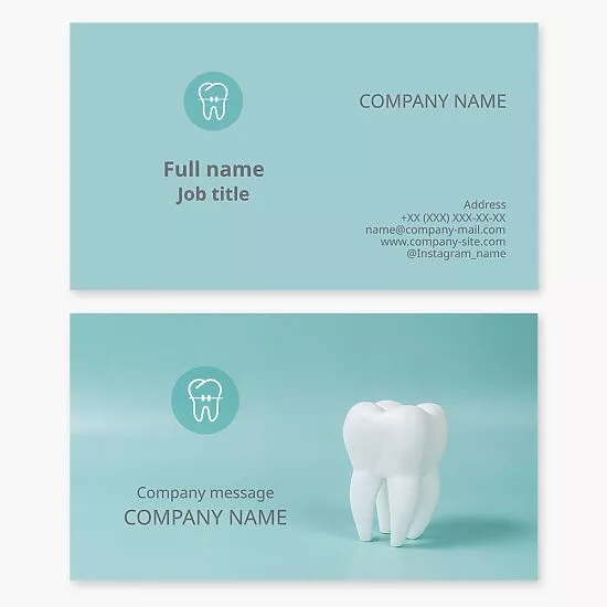 Dentist Healthcare Business Card Template