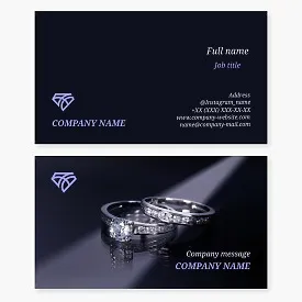 Jewelry Business Card Template