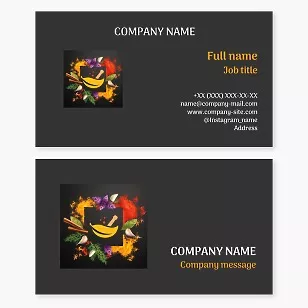 Seasonings business card template