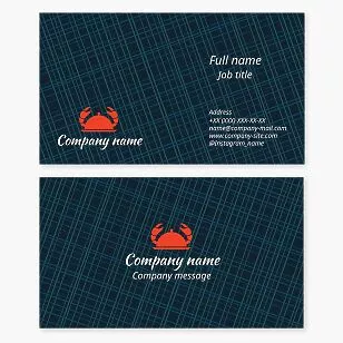 Seafood Restaurant Business Card Template