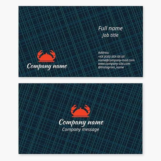 Seafood Restaurant Business Card Template