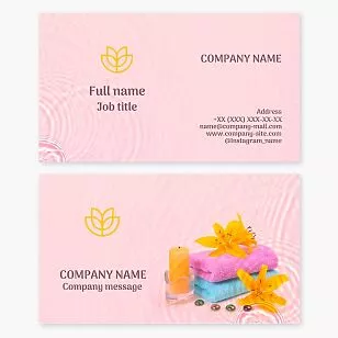 Elegant Spa Business Card Template