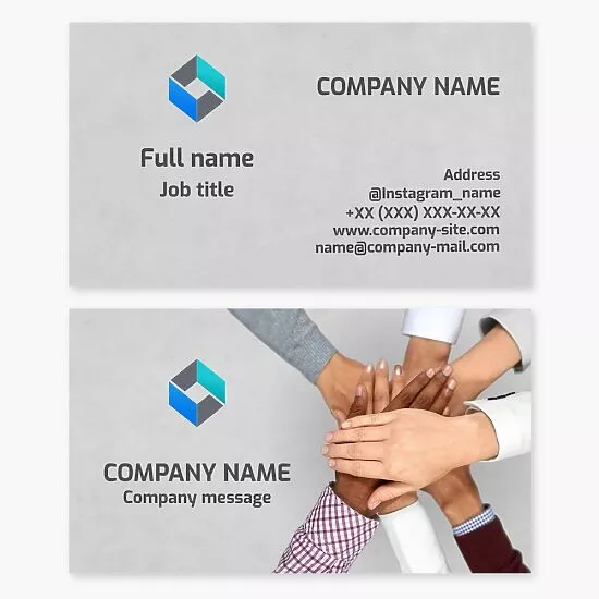 Generic Company Logo | Business Card Template