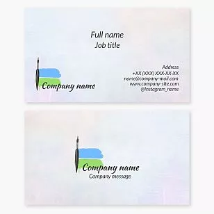 Painting Artist Business Card Template