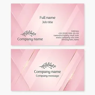 Business card template. Olive branch. Abstract. Award-winning merchandise production. Beauty. Beauty salon. Women's products. Women's brand.
