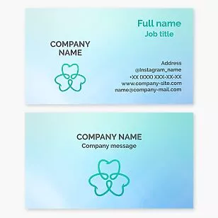 Dental Business Card Template