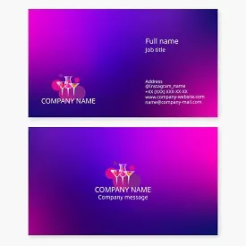 Business card template. Bar. Cocktails.