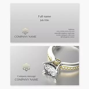 Stunning Jewelry Shop Business Card Template