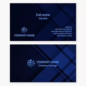 Global Tech Logo Business Card Template