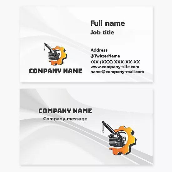 Civil Engineer Business Card Template