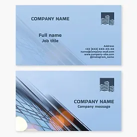 Business card template. Capital construction. Real estate. Real estate services.