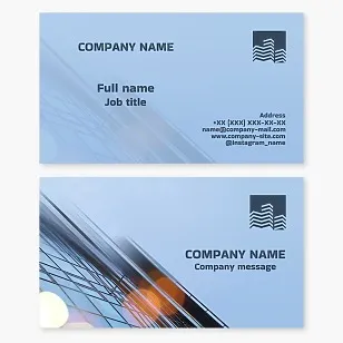 Business card template. Capital construction. Real estate. Real estate services.